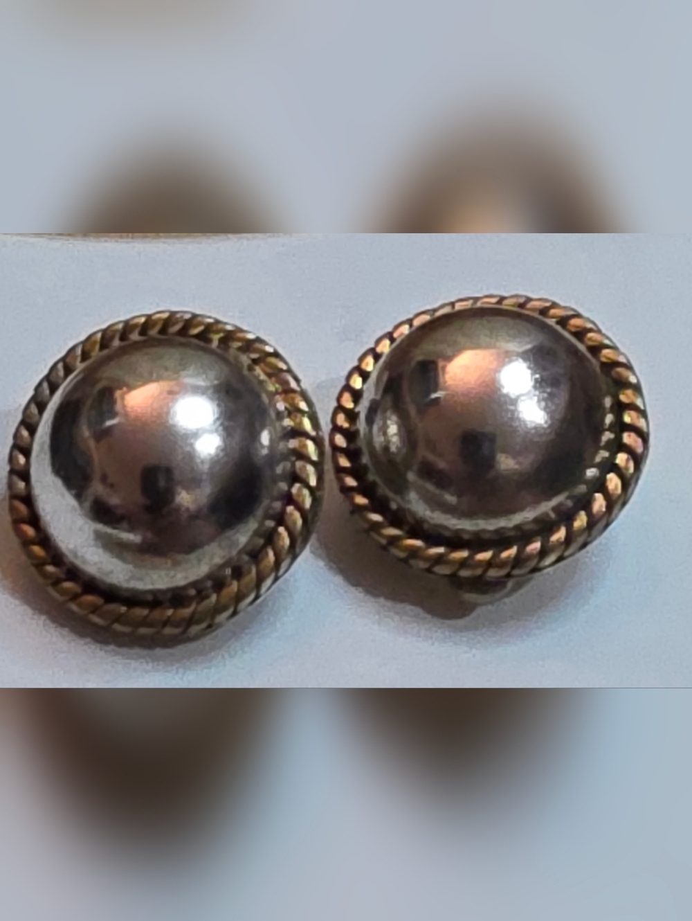 NATIVE AMERICAN TAXCO  STERLING SILVER 925 CLIP EARRINGS 12.34 GR